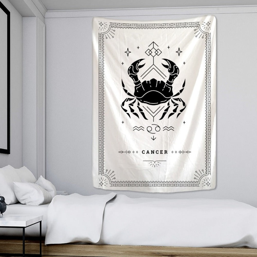 Zodiac Sign Tapestry Wall Hanging Tapis Cloth