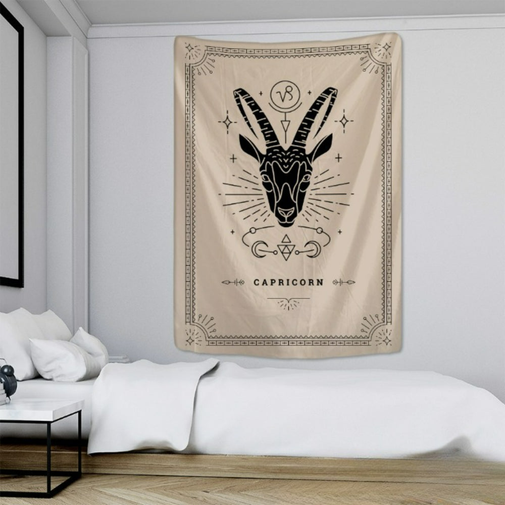 Zodiac Signs Printed Tapestry Wall Cloth Tapis Cloth