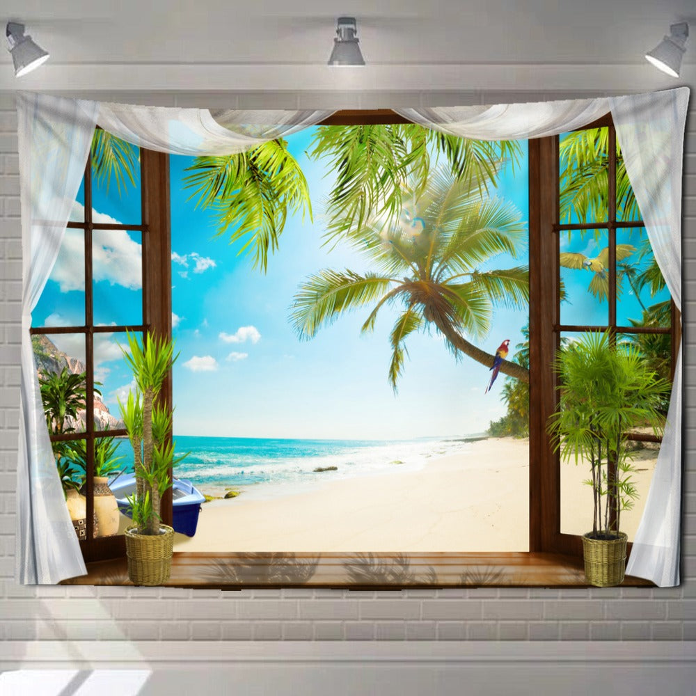 Fantasy Beaches Tapestry Wall Hanging Tapis Cloth