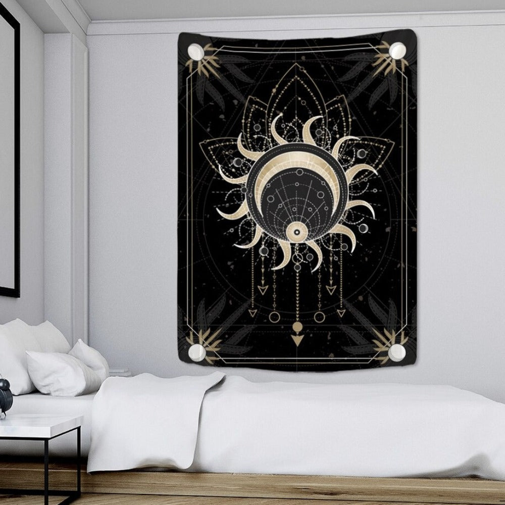 Witchcraft Tarot Tapestry Wall Hanging Tapis Cloth