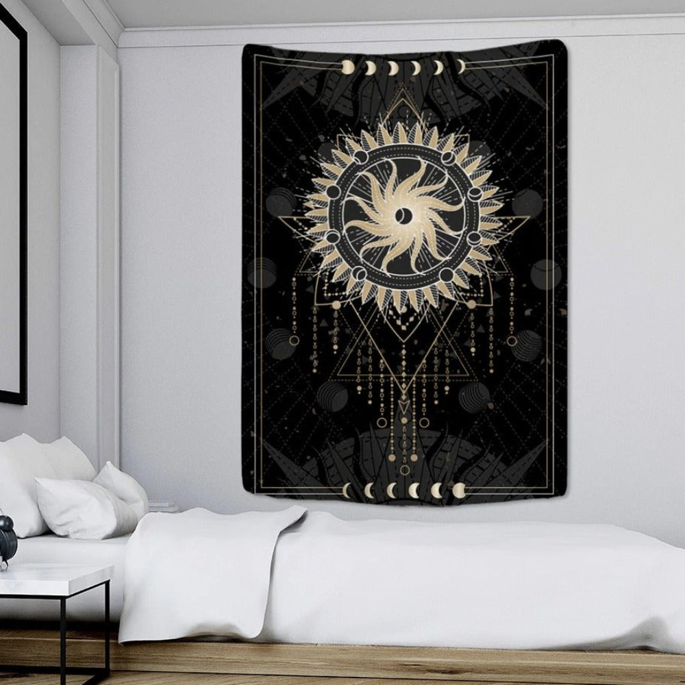 Witchcraft Tarot Tapestry Wall Hanging Tapis Cloth