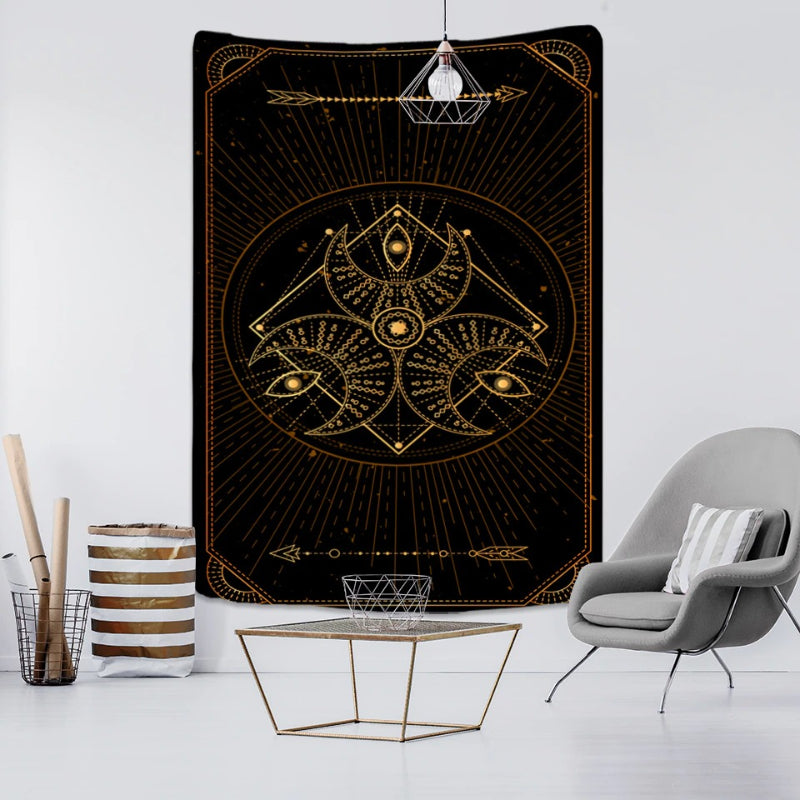 Printed Designed Tapestry Wall Hanging Tapis Cloth