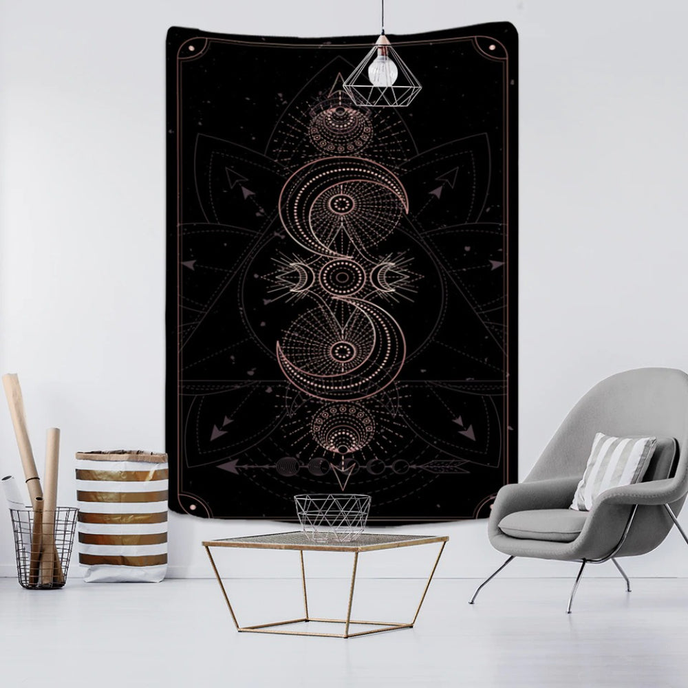 Wheel of Fortune Tapestry Wall Hanging Tapis Cloth