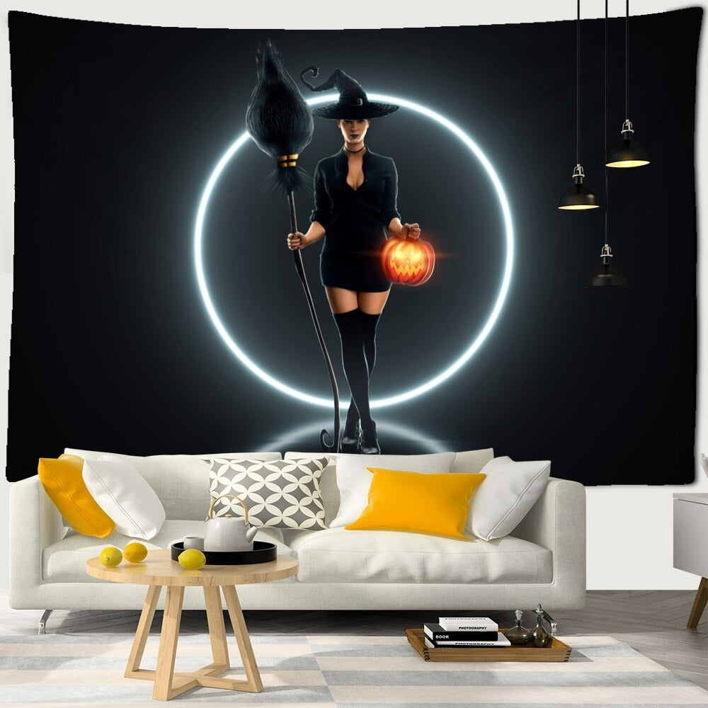 Witch Tapestry Wall Hanging Tapis Cloth
