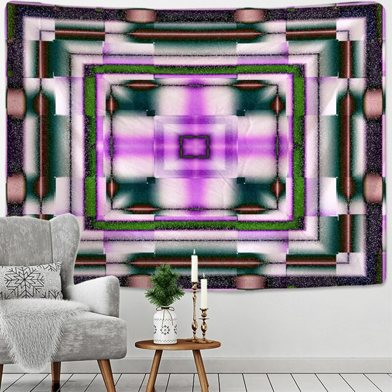 Radiant Mandala Tapestry Wall Hanging Tapis Cloth