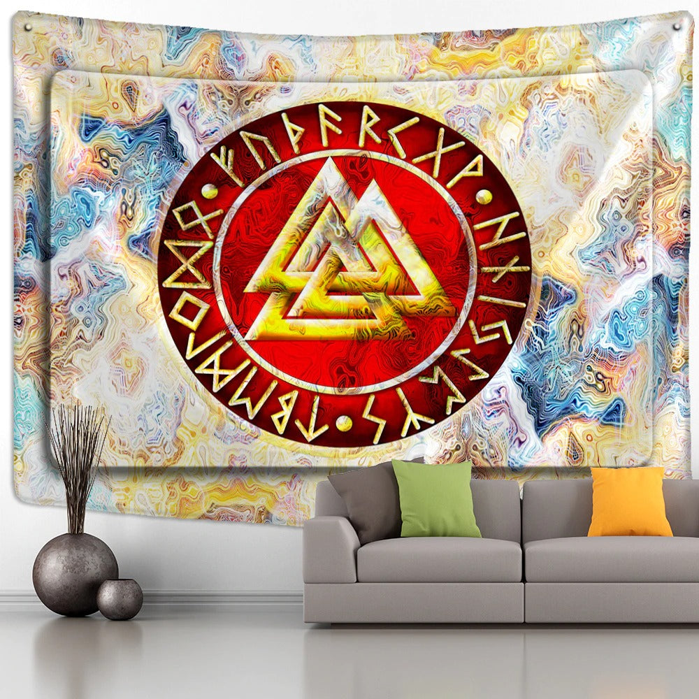 Rune Art Tapestry Wall Hanging Tapis Cloth