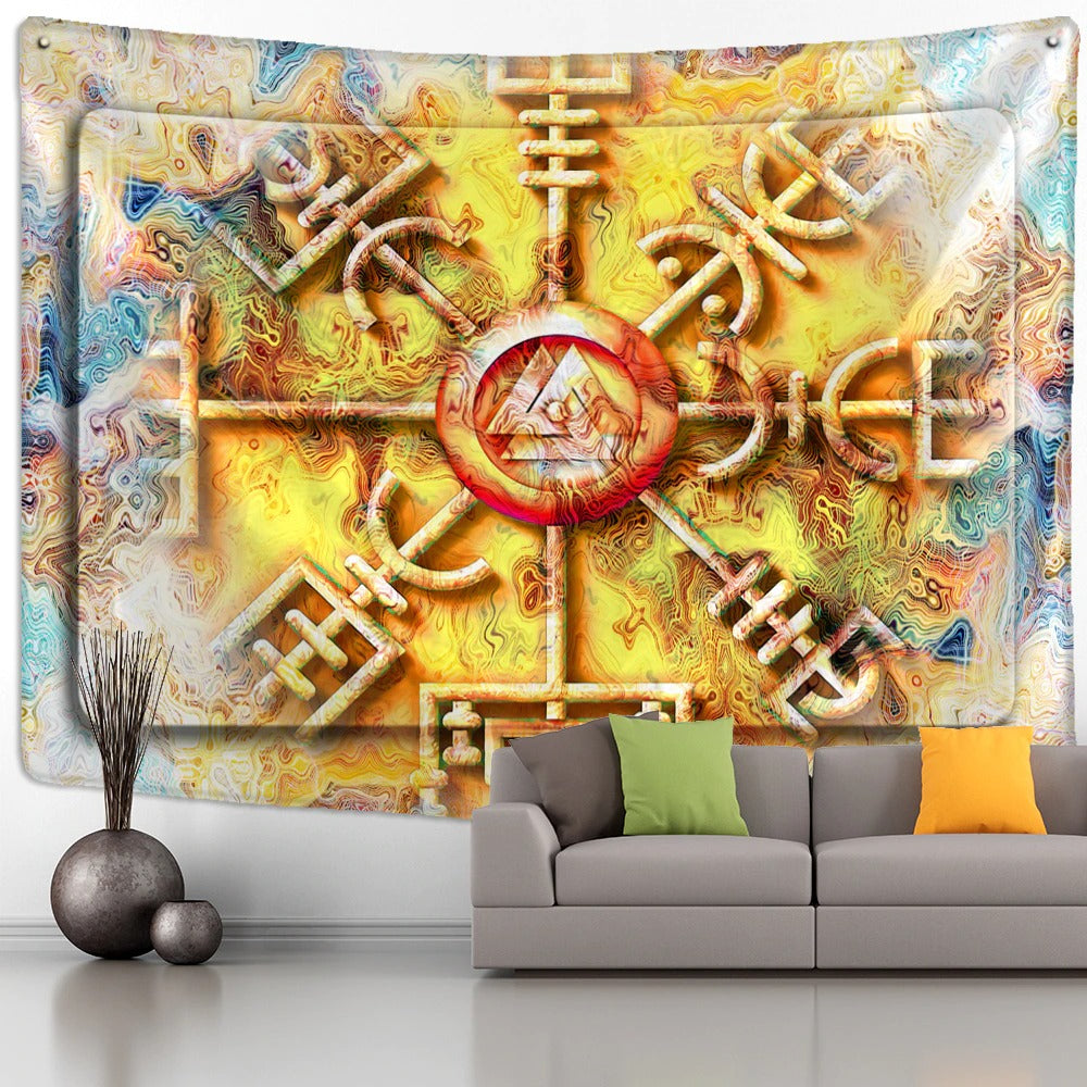 Rune Art Tapestry Wall Hanging Tapis Cloth