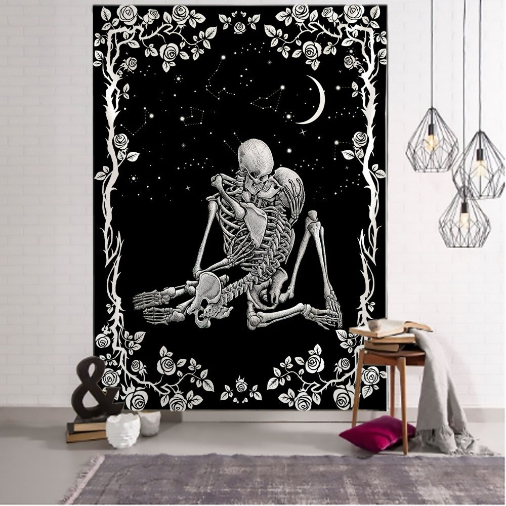 Skull Art Tapestry Wall Hanging Tapis Cloth