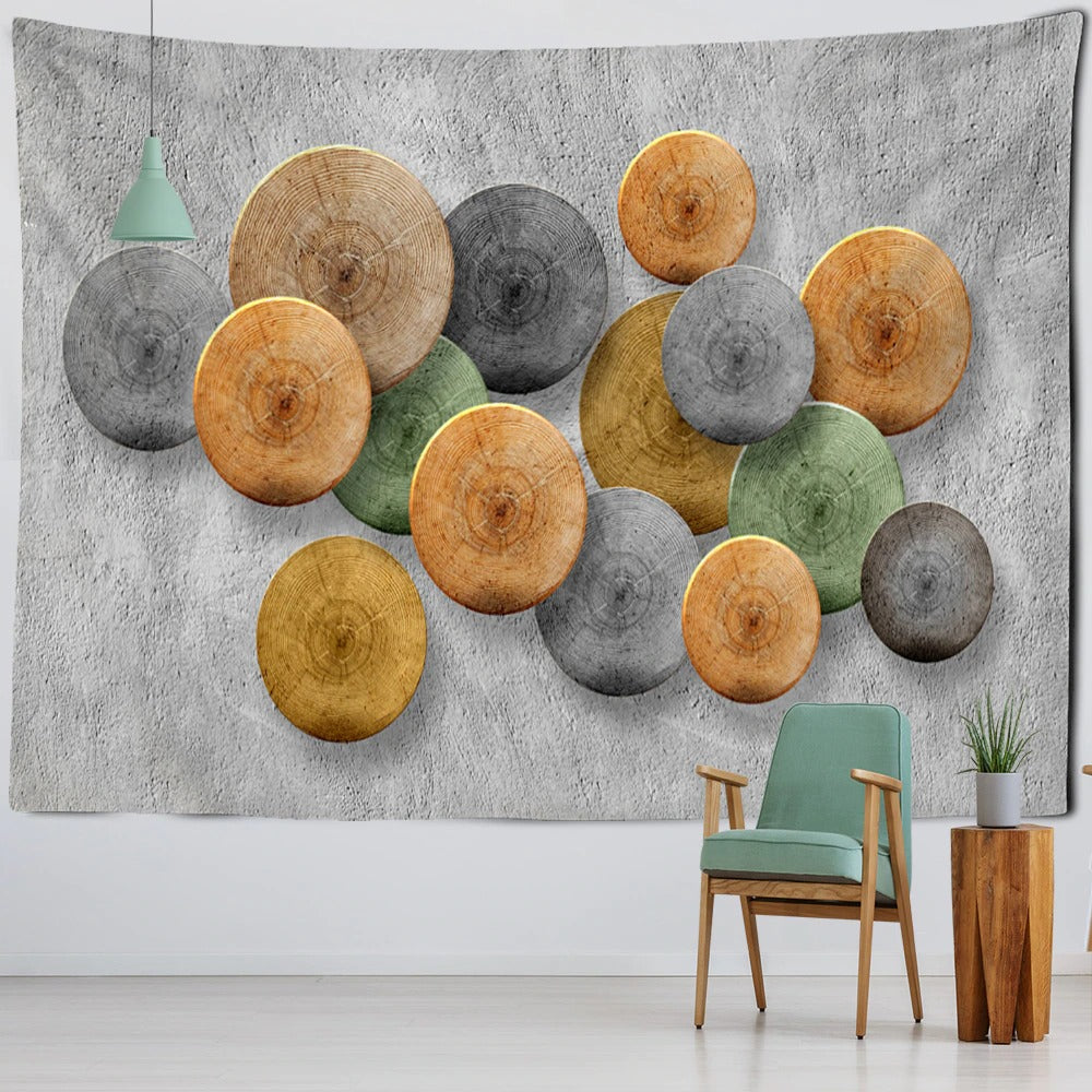 Maple Leaf Oil Painting Tapestry Wall Hanging Tapis Cloth