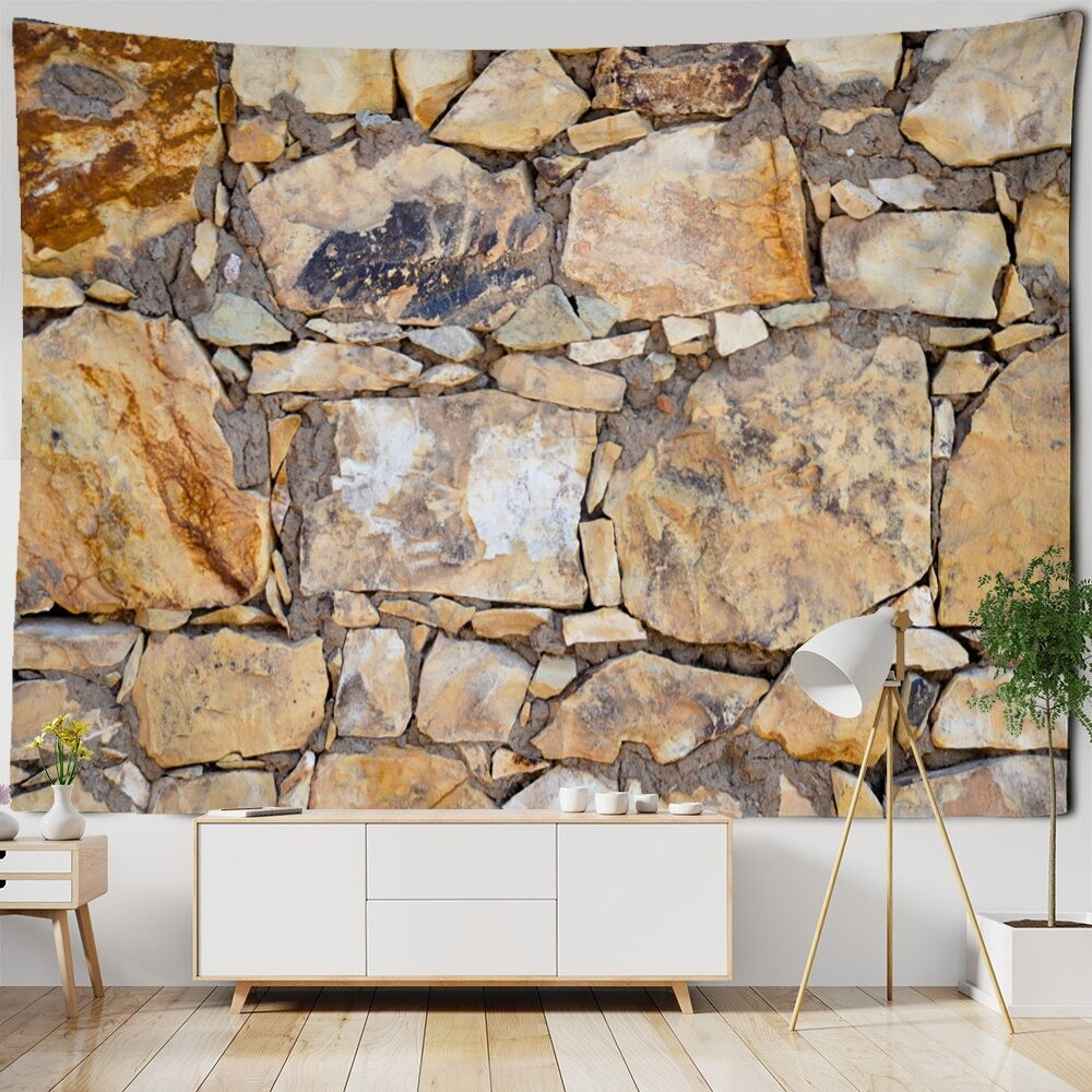 Stone Pattern Home Decor Tapestry Wall Hanging Tapis Cloth