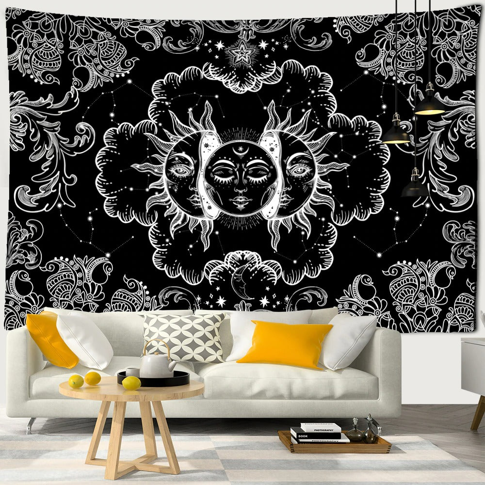 Sun Design Tapestry Wall Hanging Tapis Cloth
