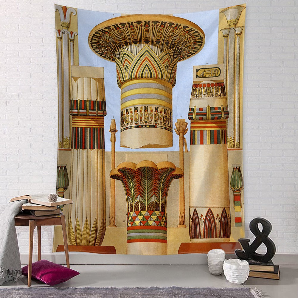 Ancient Palace Castle Tapestry Wall Hanging Tapis Cloth