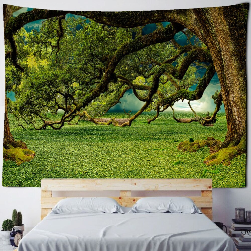 Botanical Garden Tapestry Wall Hanging Tapis Cloth