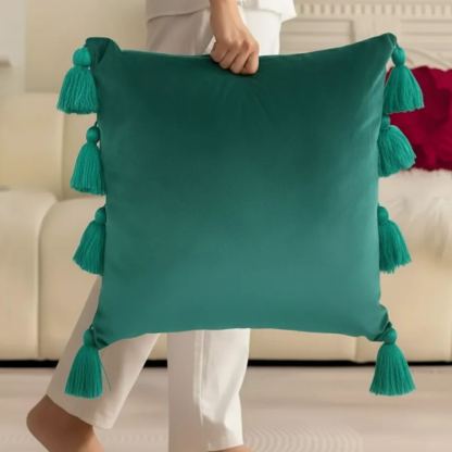 Christmas 3D Floral Patchwork Velvet Decorative Cushion Cover