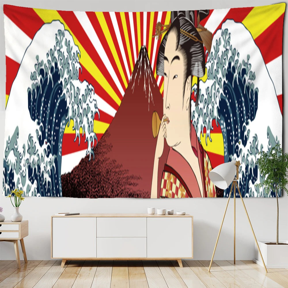 Japanese Tapestry Wall Hanging Tapis Cloth