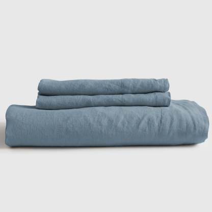 European Flax Linen Fitted Sheet Set