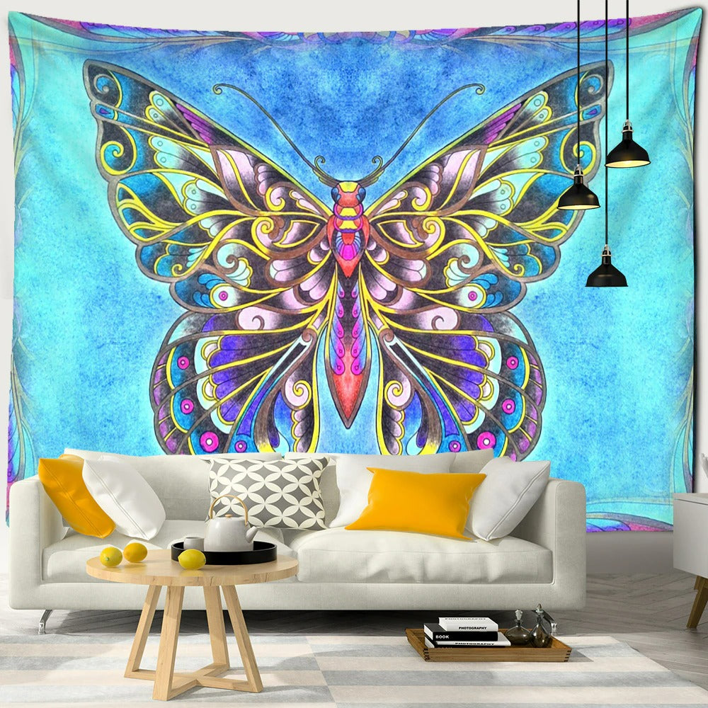 Aesthetic Butterfly Tapestry Wall Hanging Tapis Cloth
