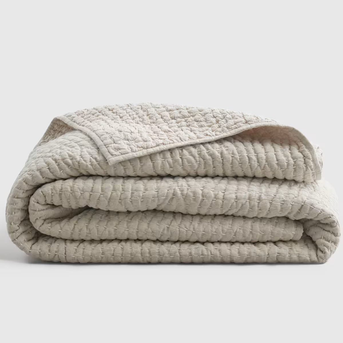 European Linen Cotton Stitch QuiltEuropean Linen Cotton Stitch Quilt - Image 6