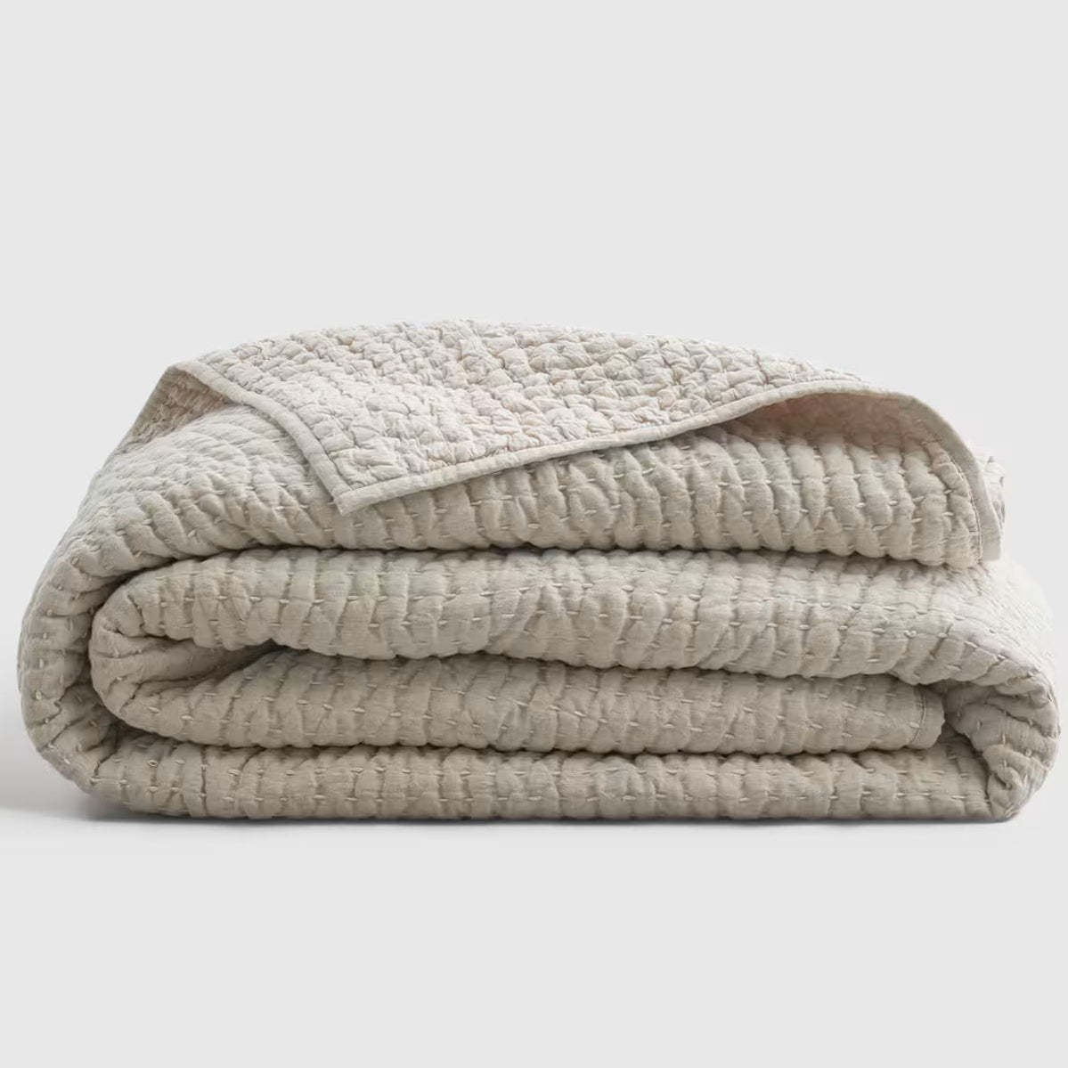 European Linen Cotton Stitch Quilt