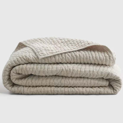 European Linen Cotton Stitch Quilt