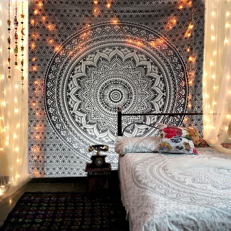bedroom indie hippie tapestry
