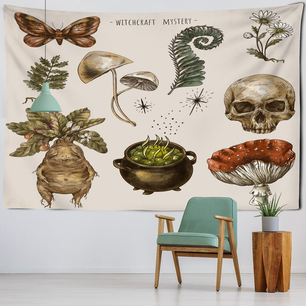 Witchery Style Tapestry Wall Hanging Tapis Cloth