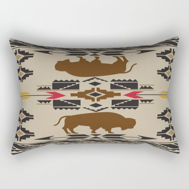 Navajo Art Printed Rectangular Pillow Cover
