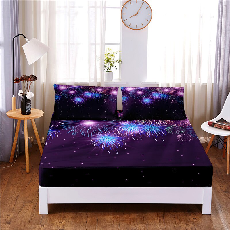 Fireworks Digital Printed 3pc Polyester Bedding Set
