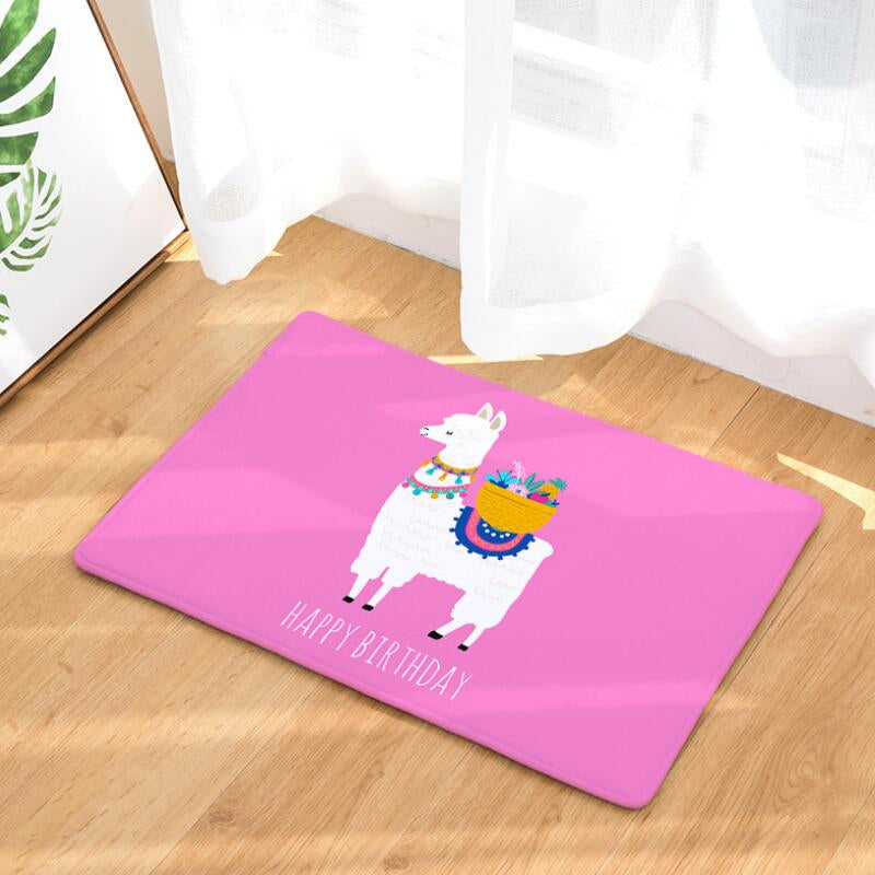 Non-Slip Funky Rectangular Printed Floor Mat