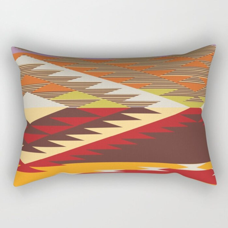 Navajo Art Printed Rectangular Pillow Cover