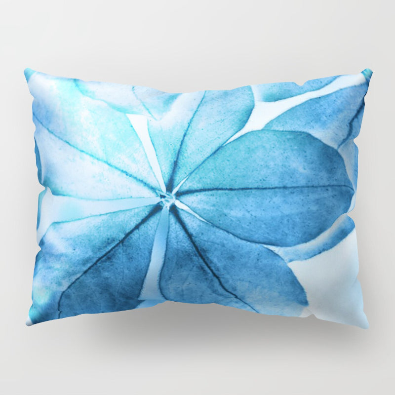 Botanical Leaves Printed Rectangular Pillow Cover