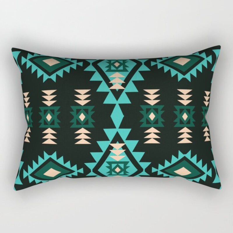 Navajo Art Printed Rectangular Pillow Cover