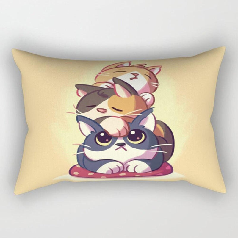 Fancy Animal Printed Rectangular Pillow Cover