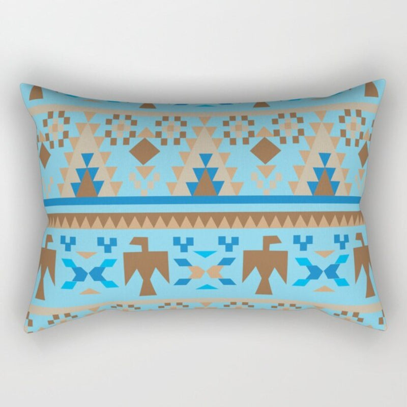 Navajo Art Printed Rectangular Pillow Cover