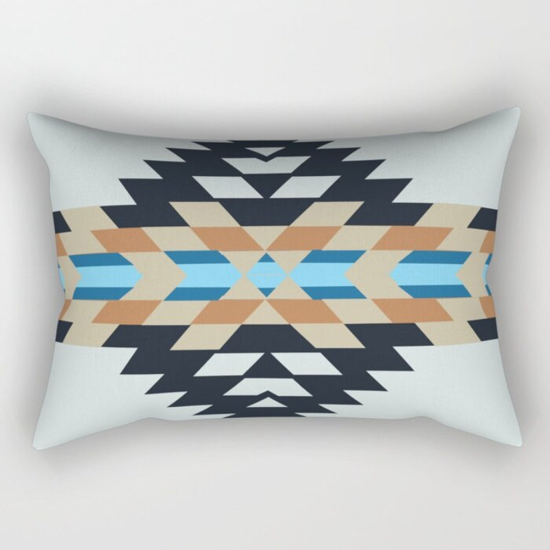 Navajo Art Printed Rectangular Pillow Cover