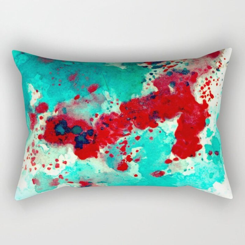 Art Printed Rectangular Pillow Cover
