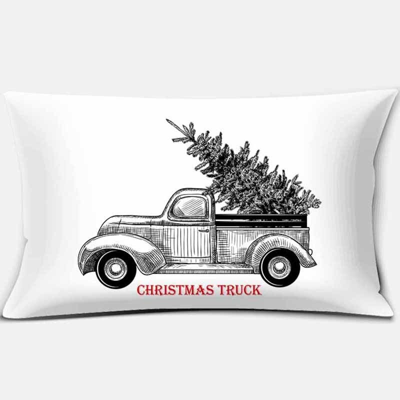 Christmas Printed Rectangular Pillow Cover