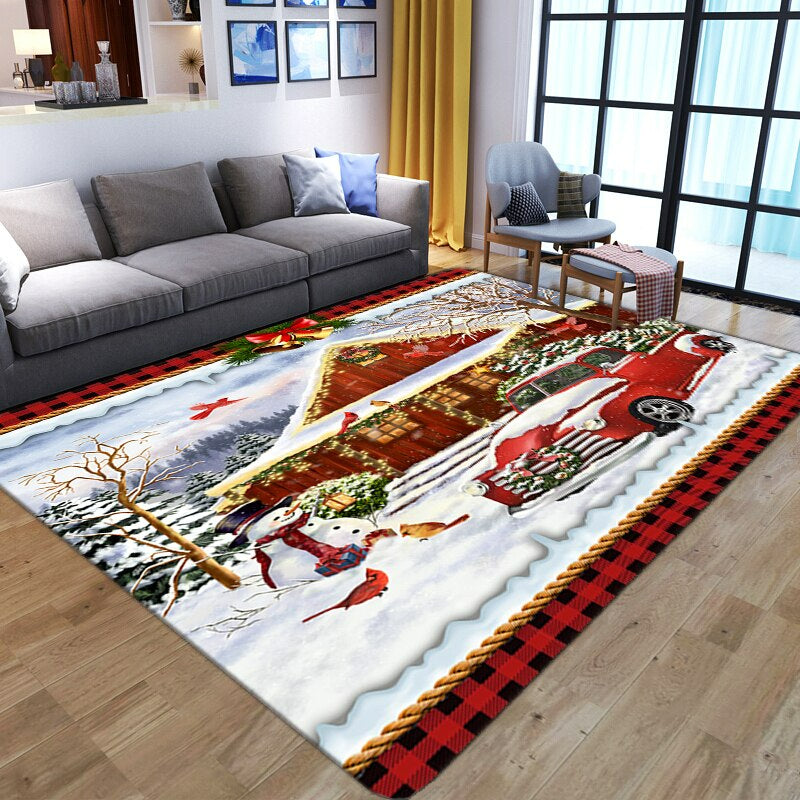 Christmas Designed Floor Mat For Home Decor