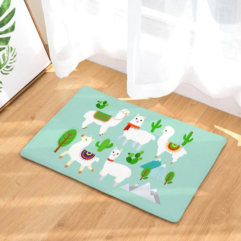 Non-Slip Funky Printed Floor Mat