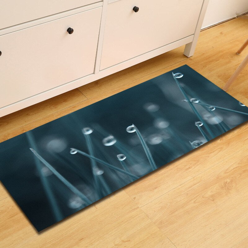 Non-Slip Leaf Landscape Printed Floor Mat