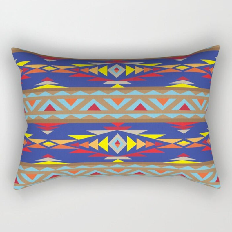 Navajo Art Printed Rectangular Pillow Cover
