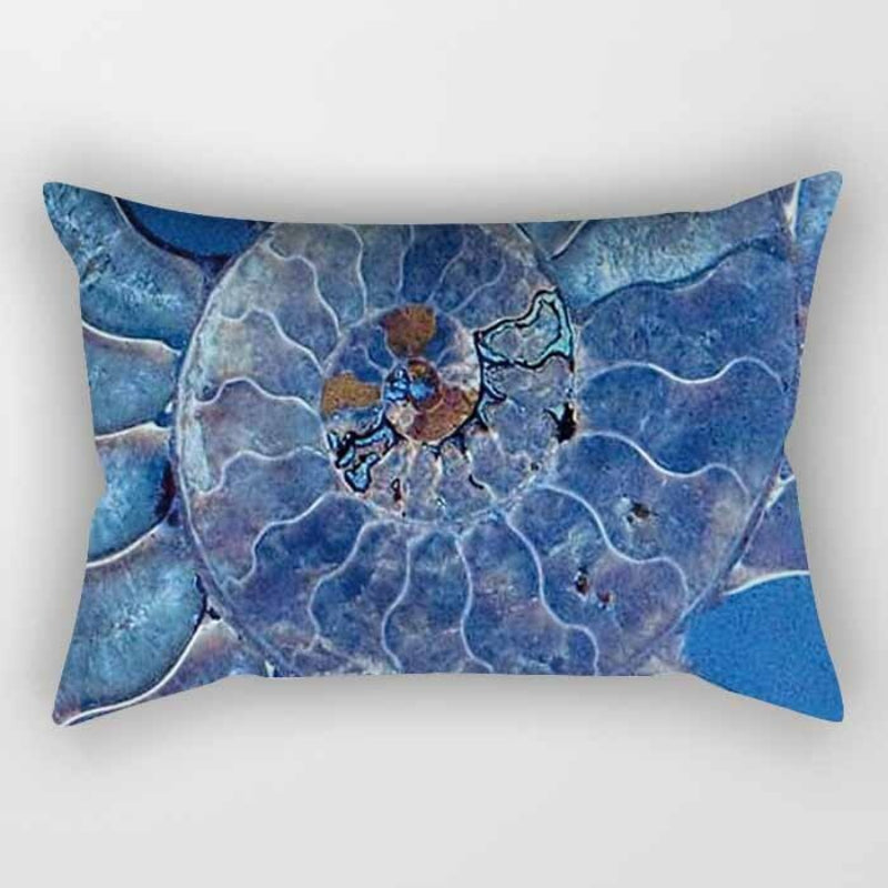 Marble Finish Printed Rectangular Pillow Cover