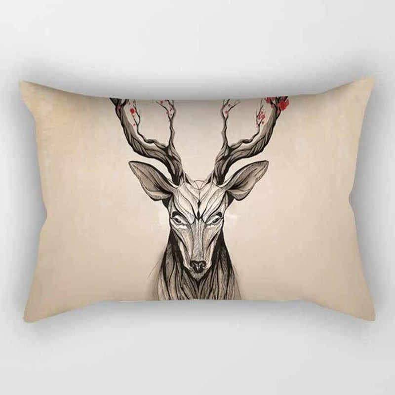 Over All Printed Rectangular Pillow Cover