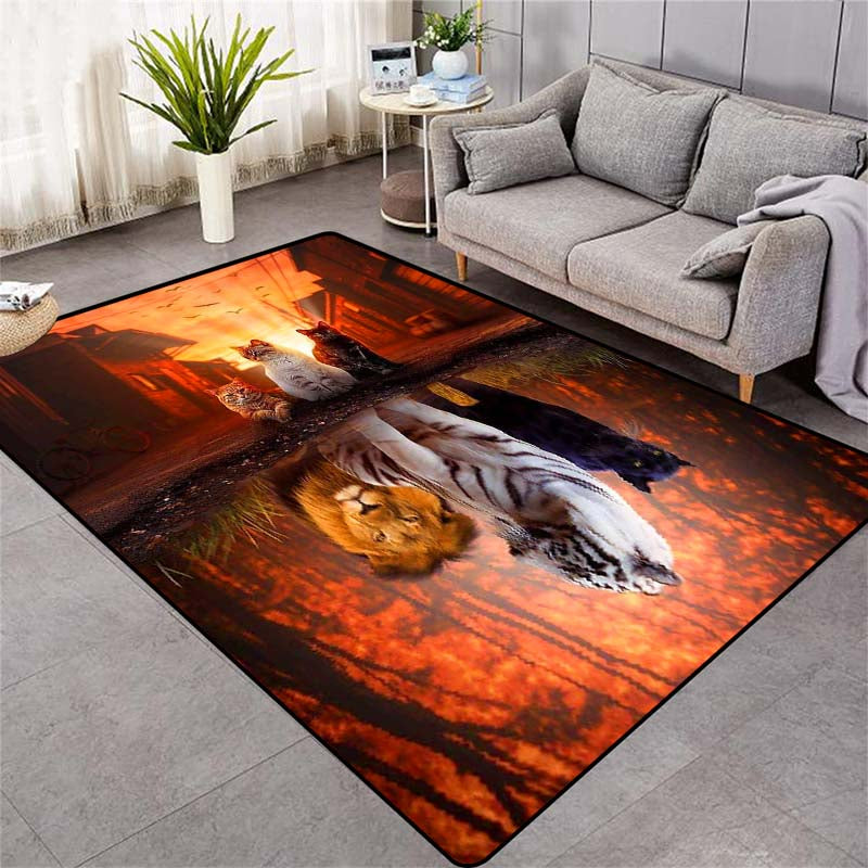 Home Decor Fashion Tiger Pattern Carpet