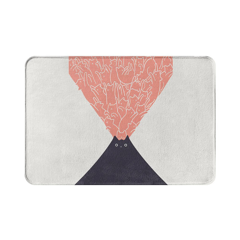 Anti-Slip Abstract Drawing Printed Floor Mat