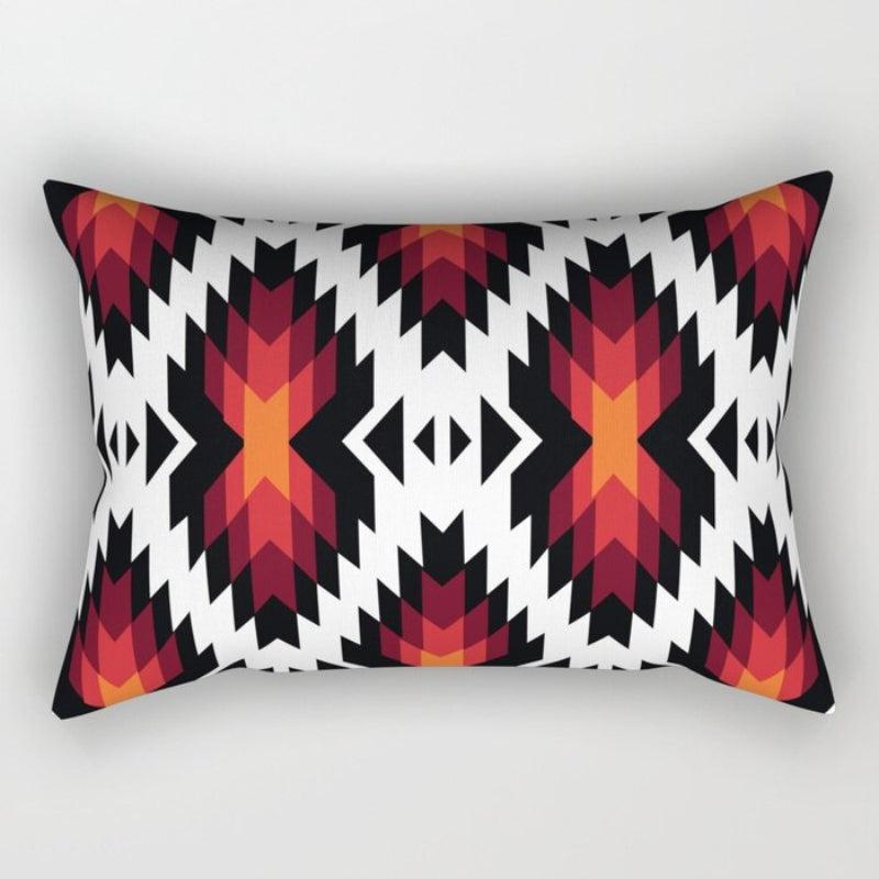Navajo Art Printed Rectangular Pillow Cover