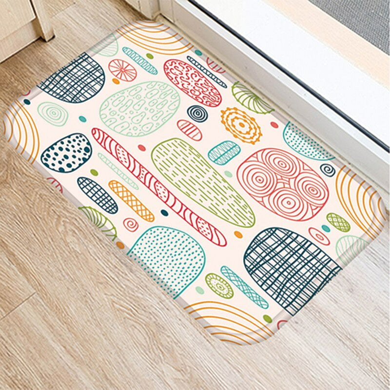 Rabbit Egg Patterned Floor Mat