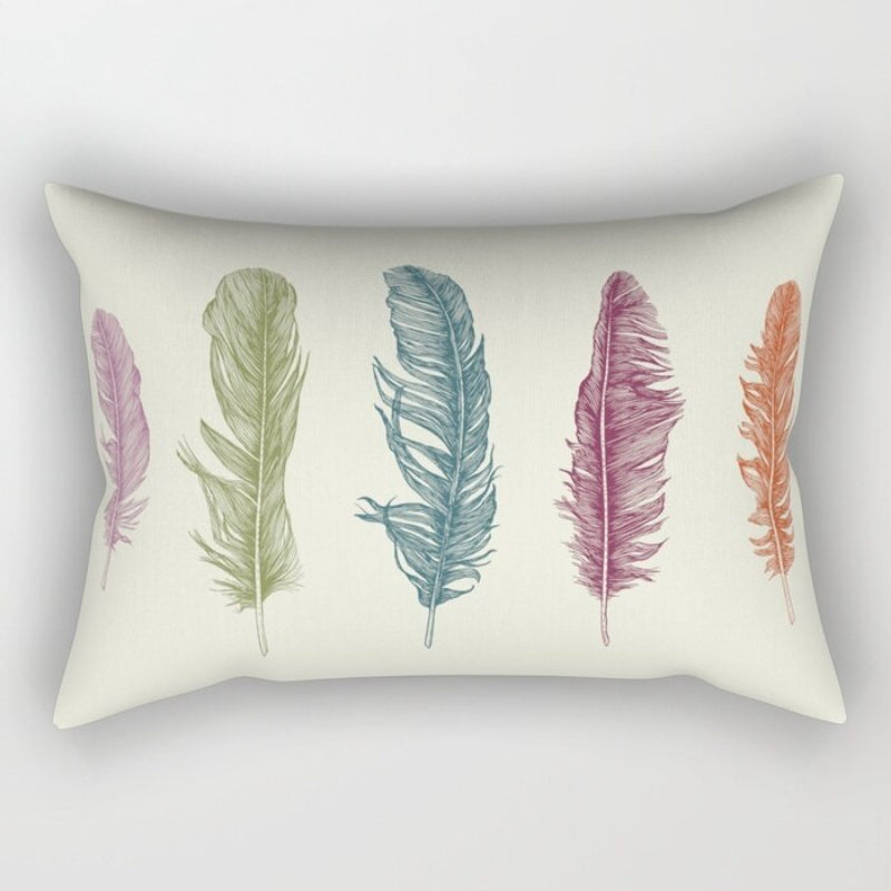 Designer Printed Rectangular Pillow Cover
