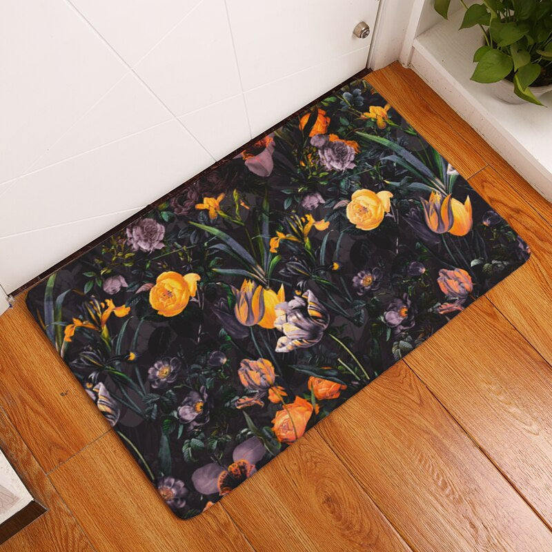 Flower Themed Anti-Slip Carpet