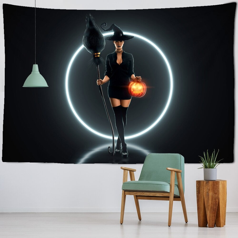 Witch Tapestry Wall Hanging Tapis Cloth